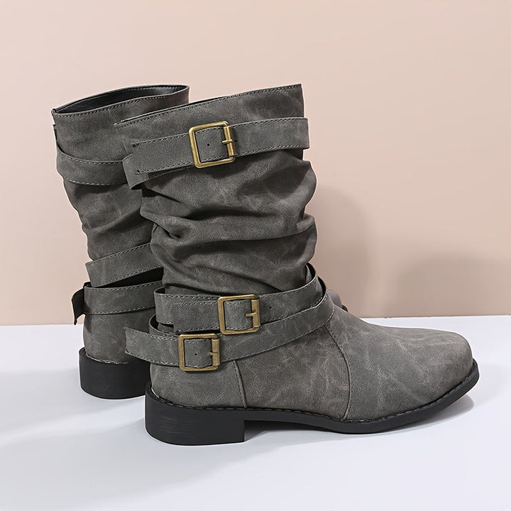 Serafina – Buckled Leather Boots
