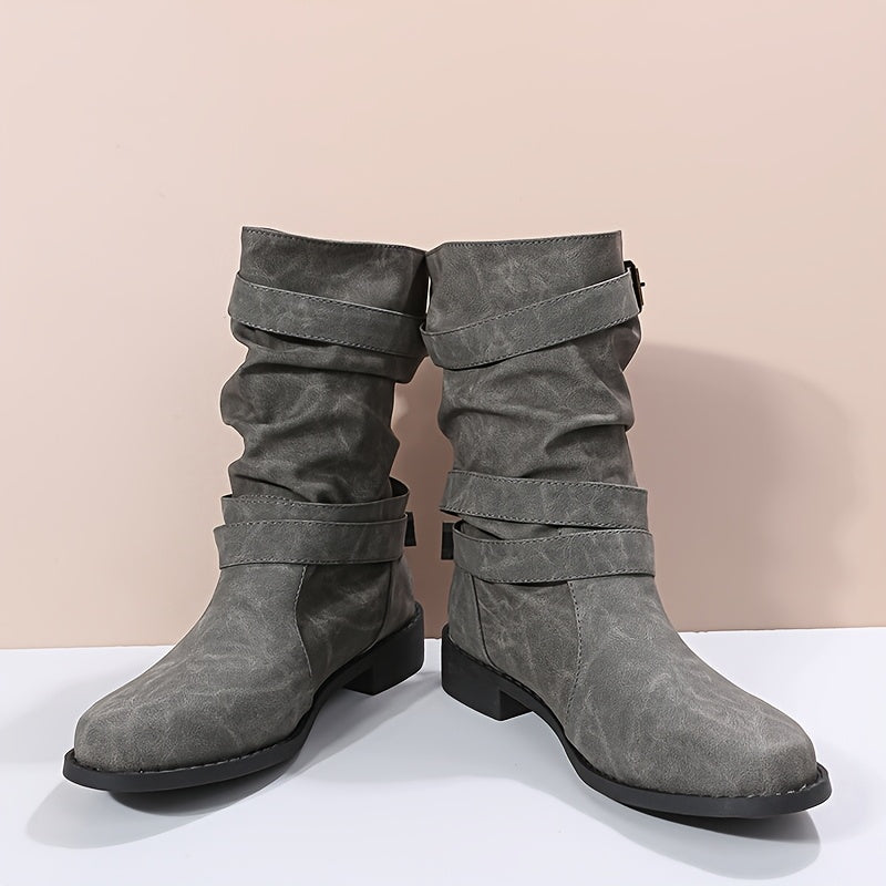 Serafina – Buckled Leather Boots