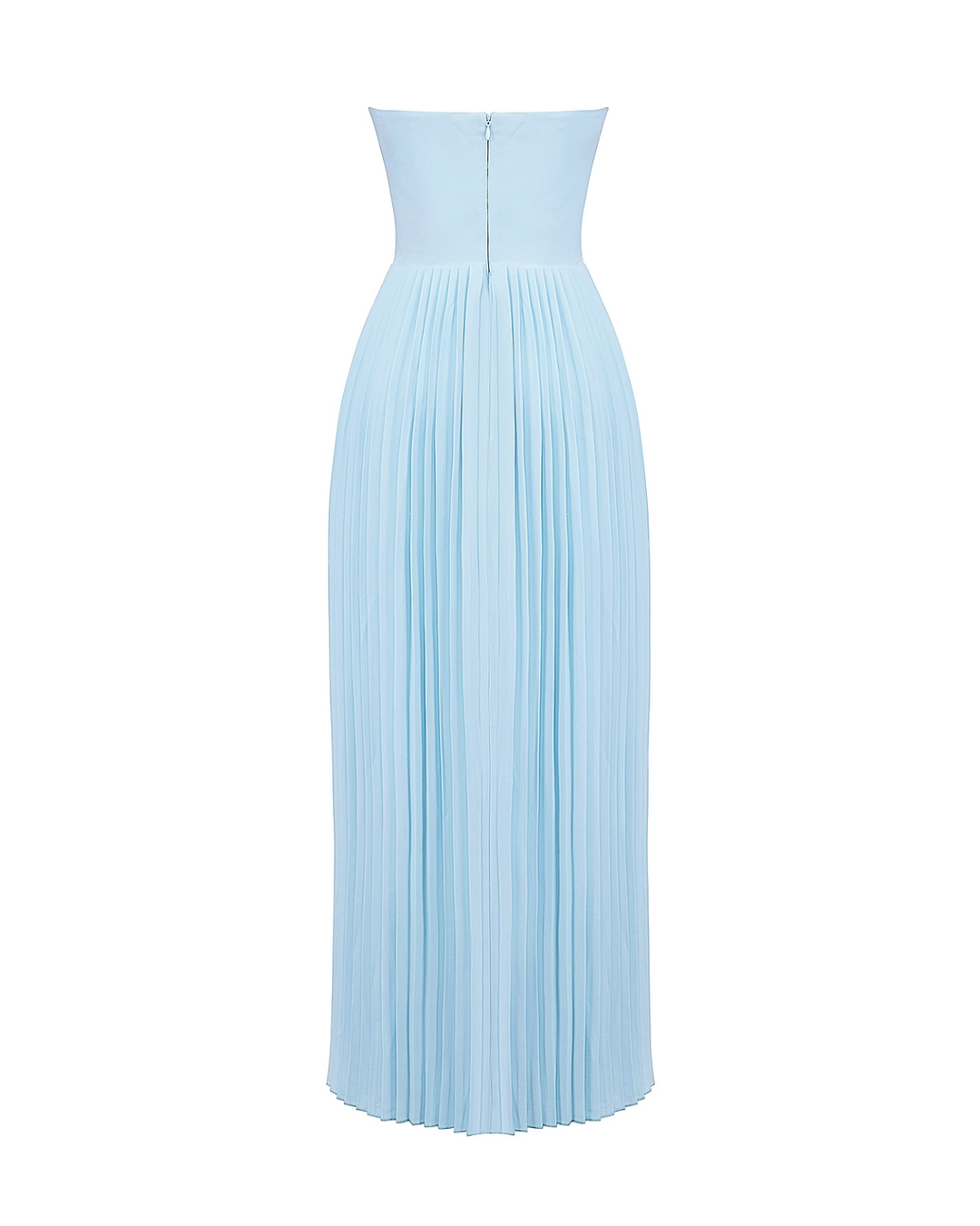 Siena – Ocean Blue Pleated Maxi Dress