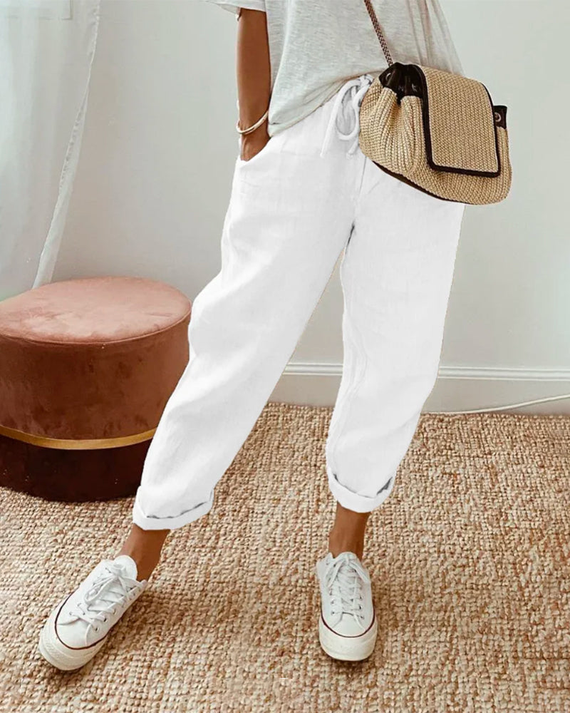 Liora - Linen Trousers