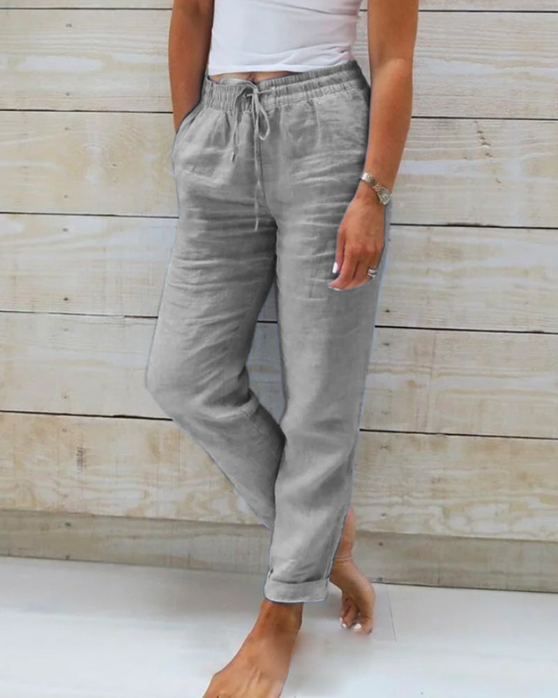 Serena - Relaxed Linen Trousers