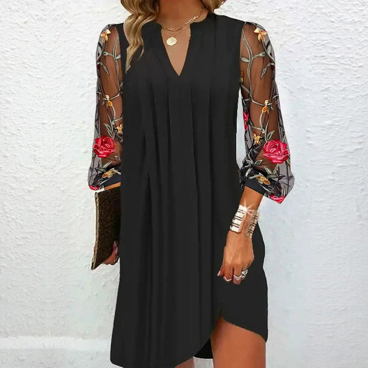 Ava | Elegant V-Neck Mini Dress