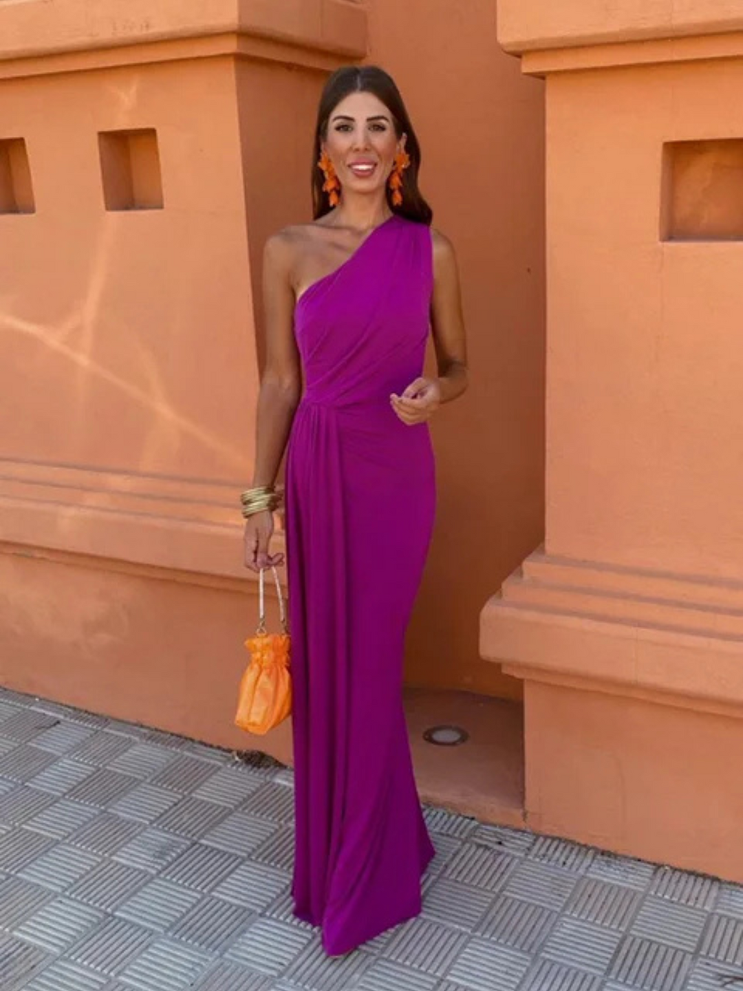 Lia | Asymmetric Maxi Dress