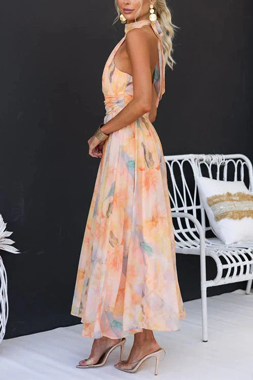 Sari | Watercolour Maxi Dress