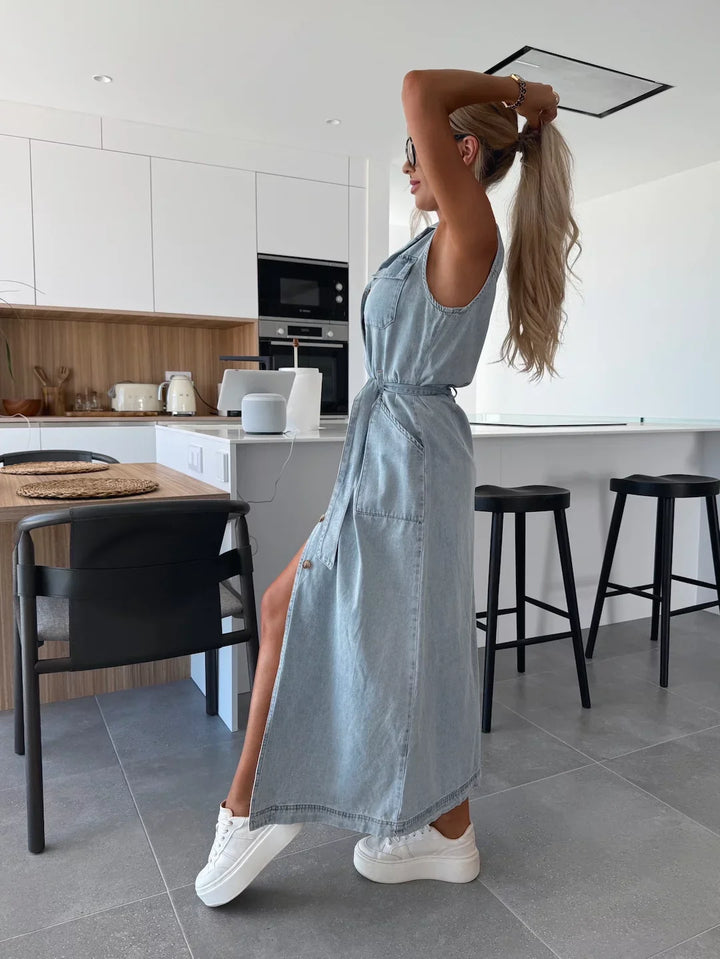Harper | Maxi Denim Dress
