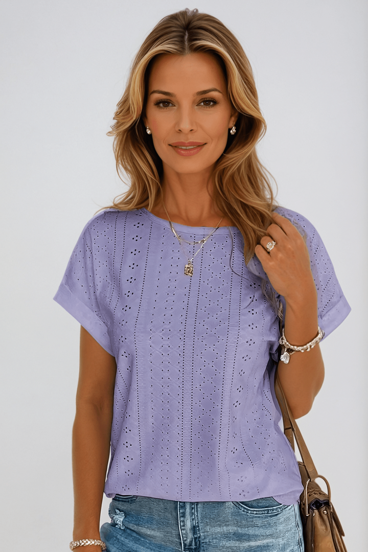 Liamo - Oceanview Eyelet Top