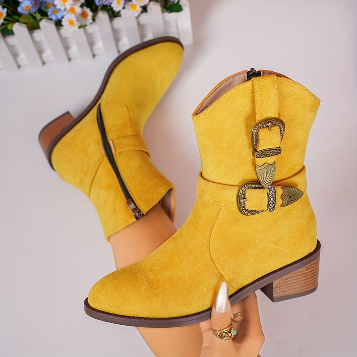 Solène – Leather Cowgirl Boots