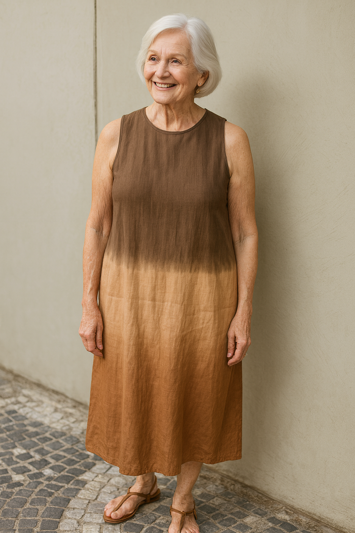 Mira – Elegant Ombre Midi Dress