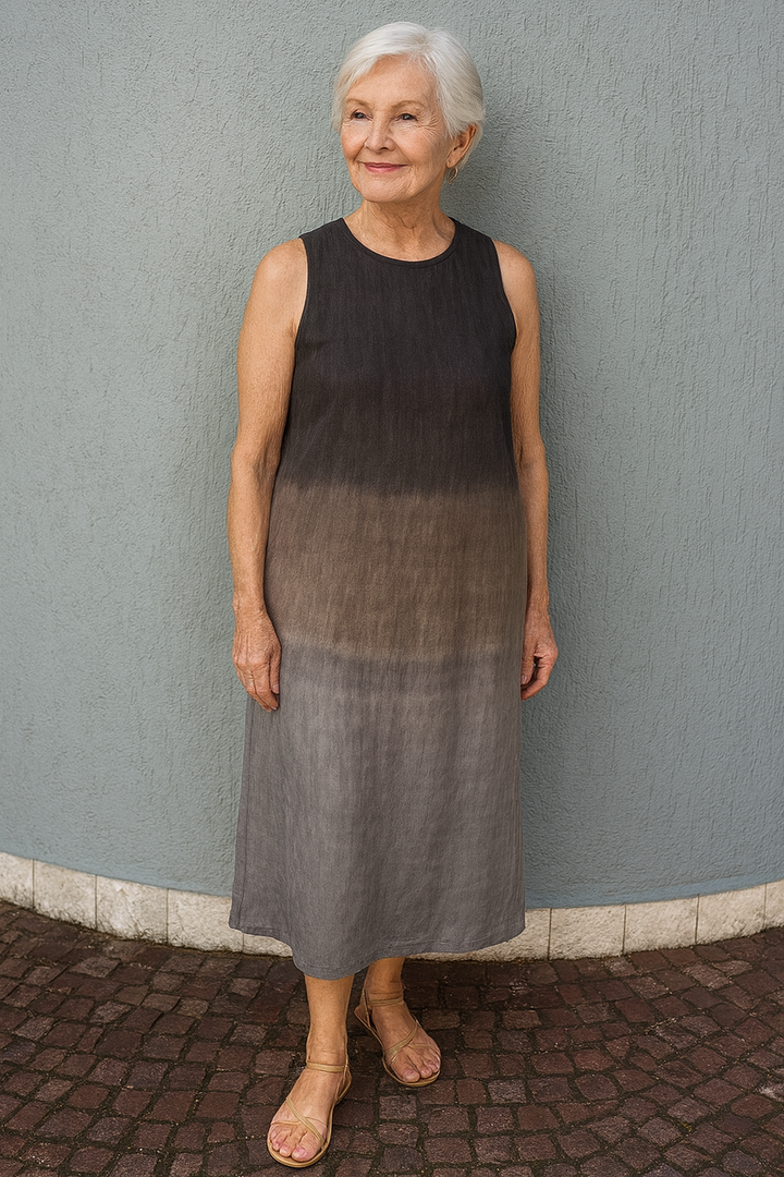 Mira – Elegant Ombre Midi Dress