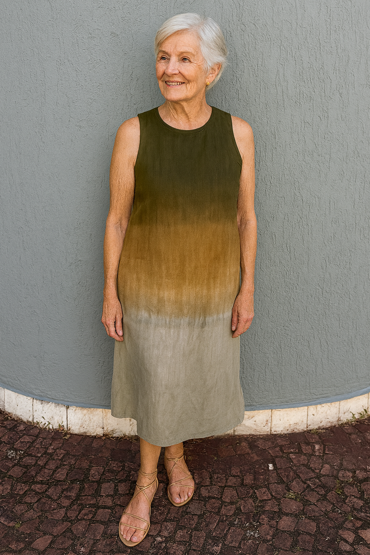 Mira – Elegant Ombre Midi Dress