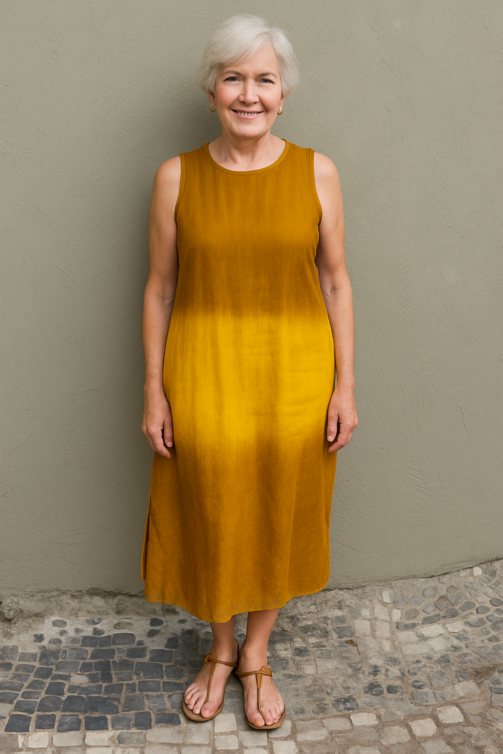 Mira – Elegant Ombre Midi Dress