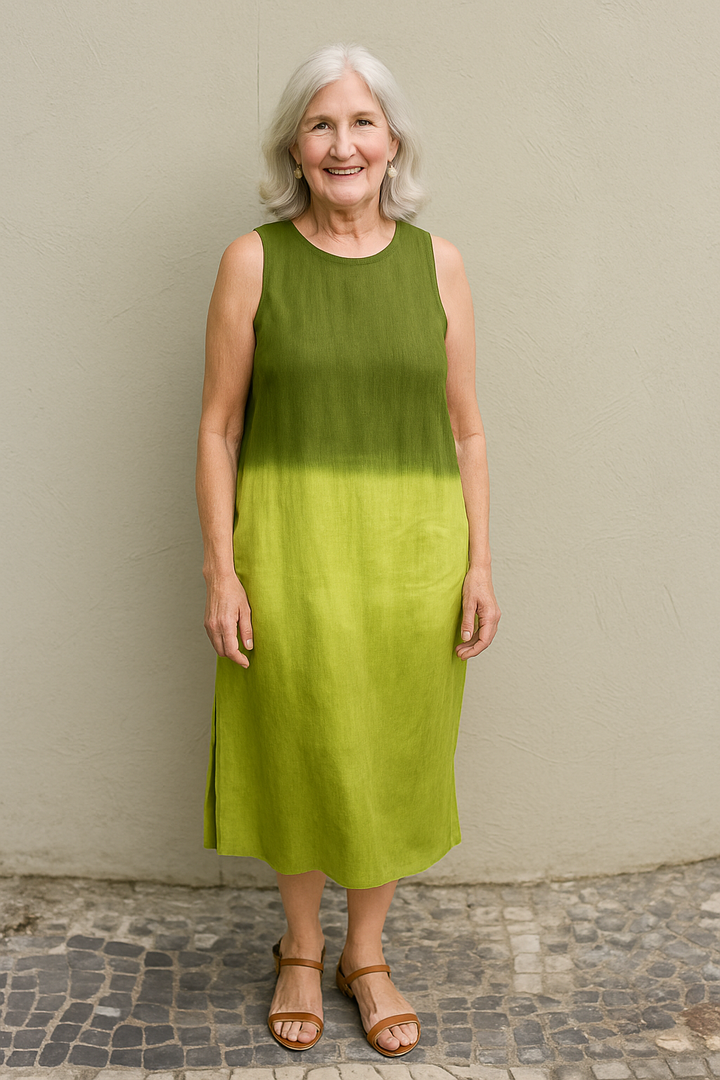 Mira – Elegant Ombre Midi Dress