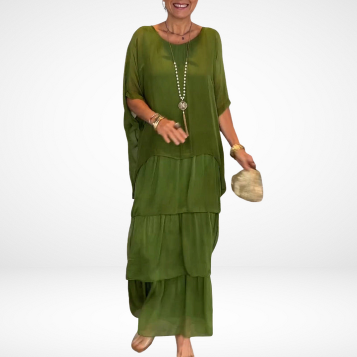 Aurelia – Artistic Spring Maxi Dress