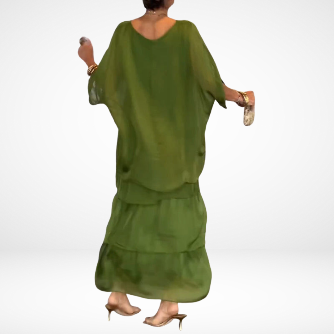 Aurelia – Artistic Spring Maxi Dress