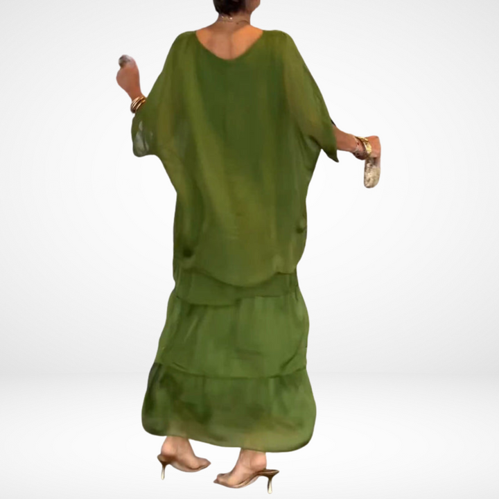 Aurelia – Artistic Spring Maxi Dress