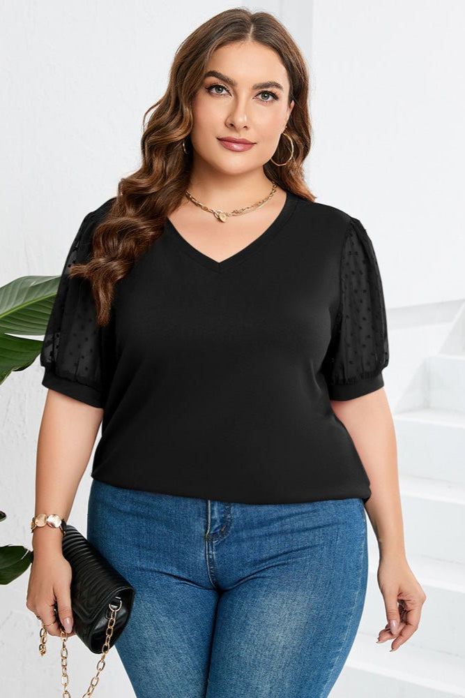 Helena - Sleek V-Neck Blouse