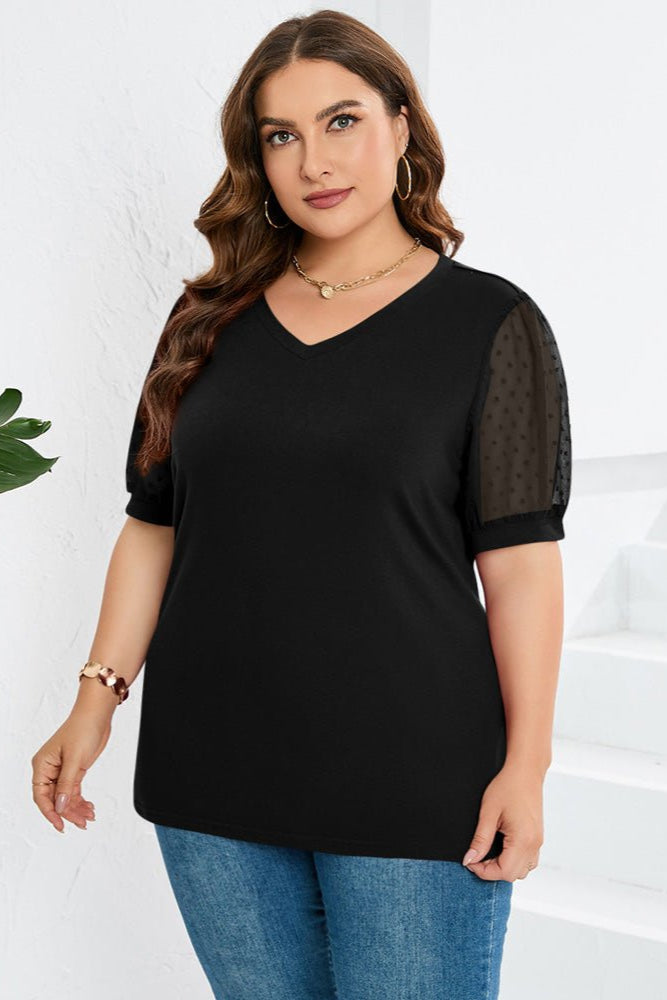 Helena - Sleek V-Neck Blouse