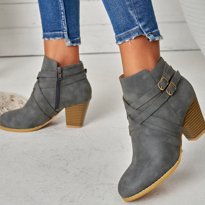 Clara – Orthopedic Leather Heel Boots