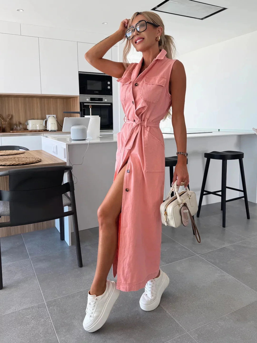 Harper | Maxi Denim Dress