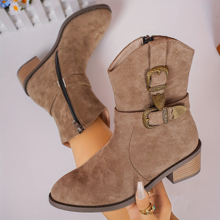 Solène – Leather Cowgirl Boots