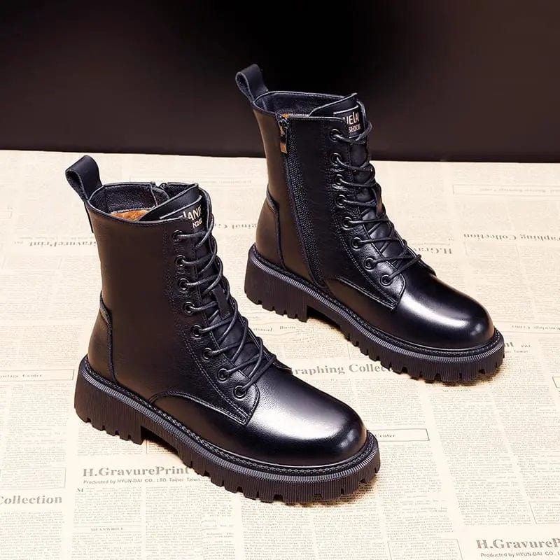 Kylie – Sleek Leather Winter Boots