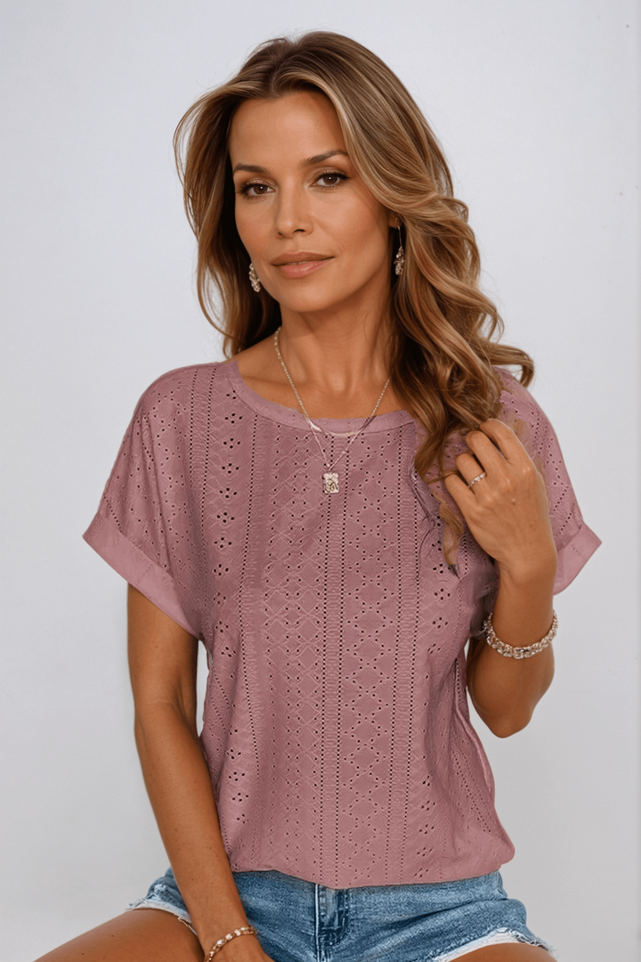 Liamo - Oceanview Eyelet Top
