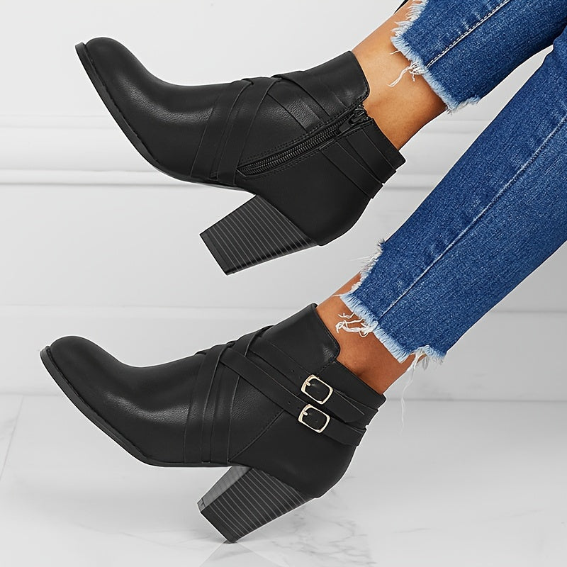 Clara – Orthopedic Leather Heel Boots