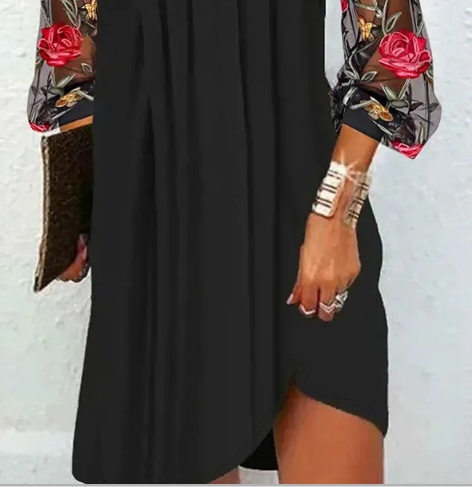 Ava | Elegant V-Neck Mini Dress